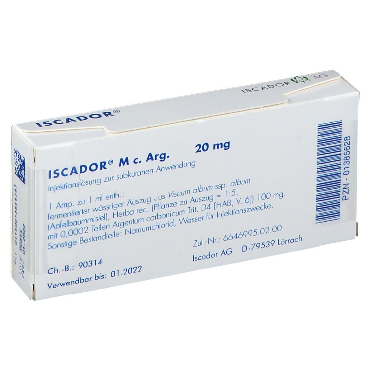 Iscador M c. Arg. 20 mg, Injektionslösung (s.c.)