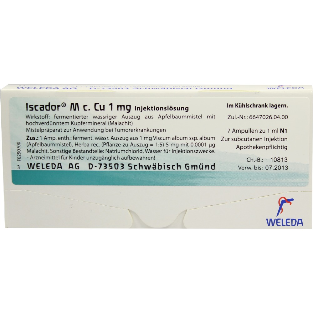 Iscador M c. Cu 0,01 mg, Injektionslösung (s.c.)