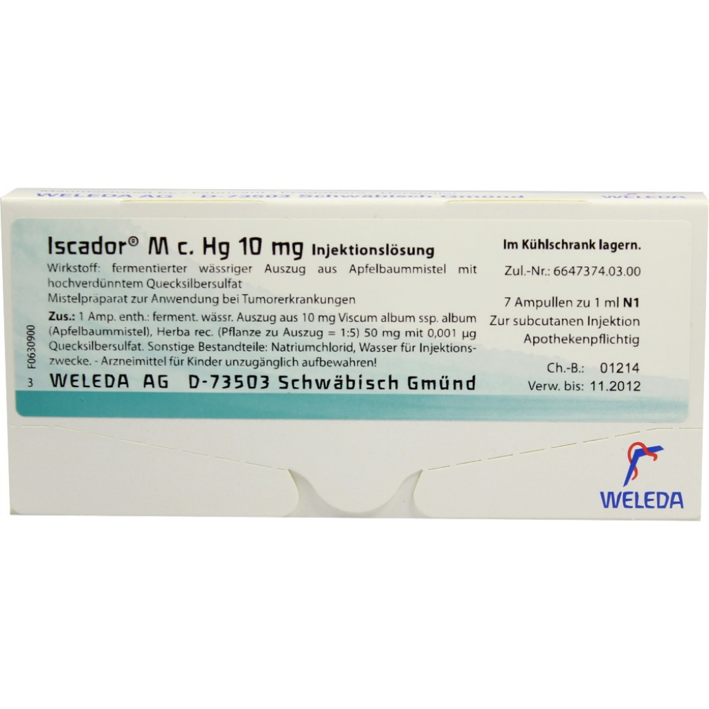 Iscador M c. Hg 10 mg, Injektionslösung (s.c.)