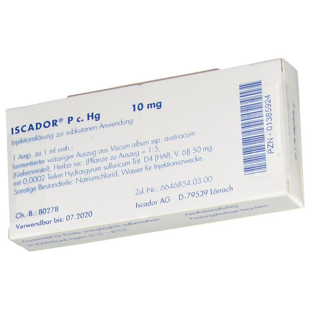 Iscador A 10 mg, Injektionslösung (s.c.)
