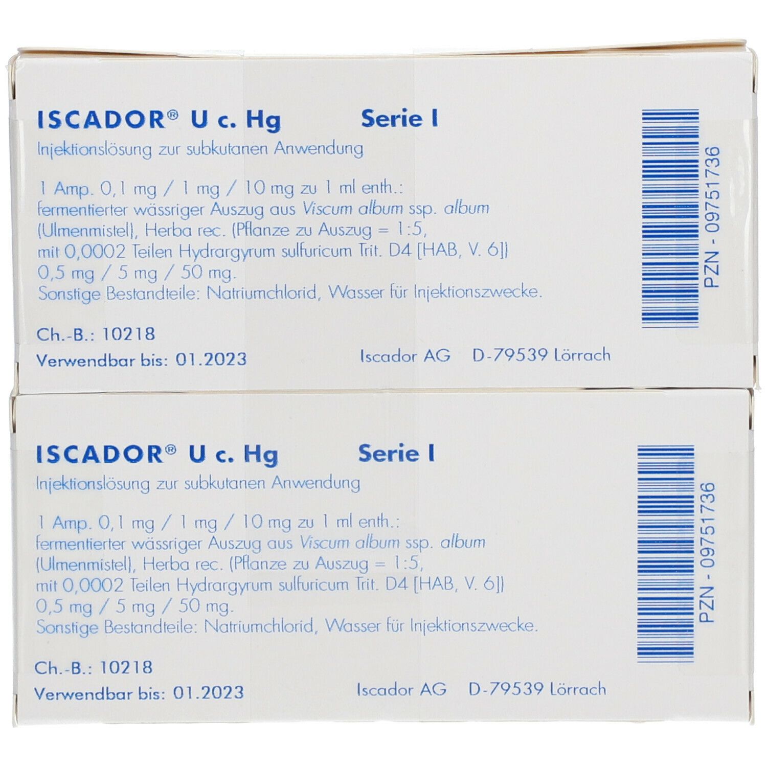 Iscador U c. Hg 0,1 mg, Injektionslösung (s.c.)