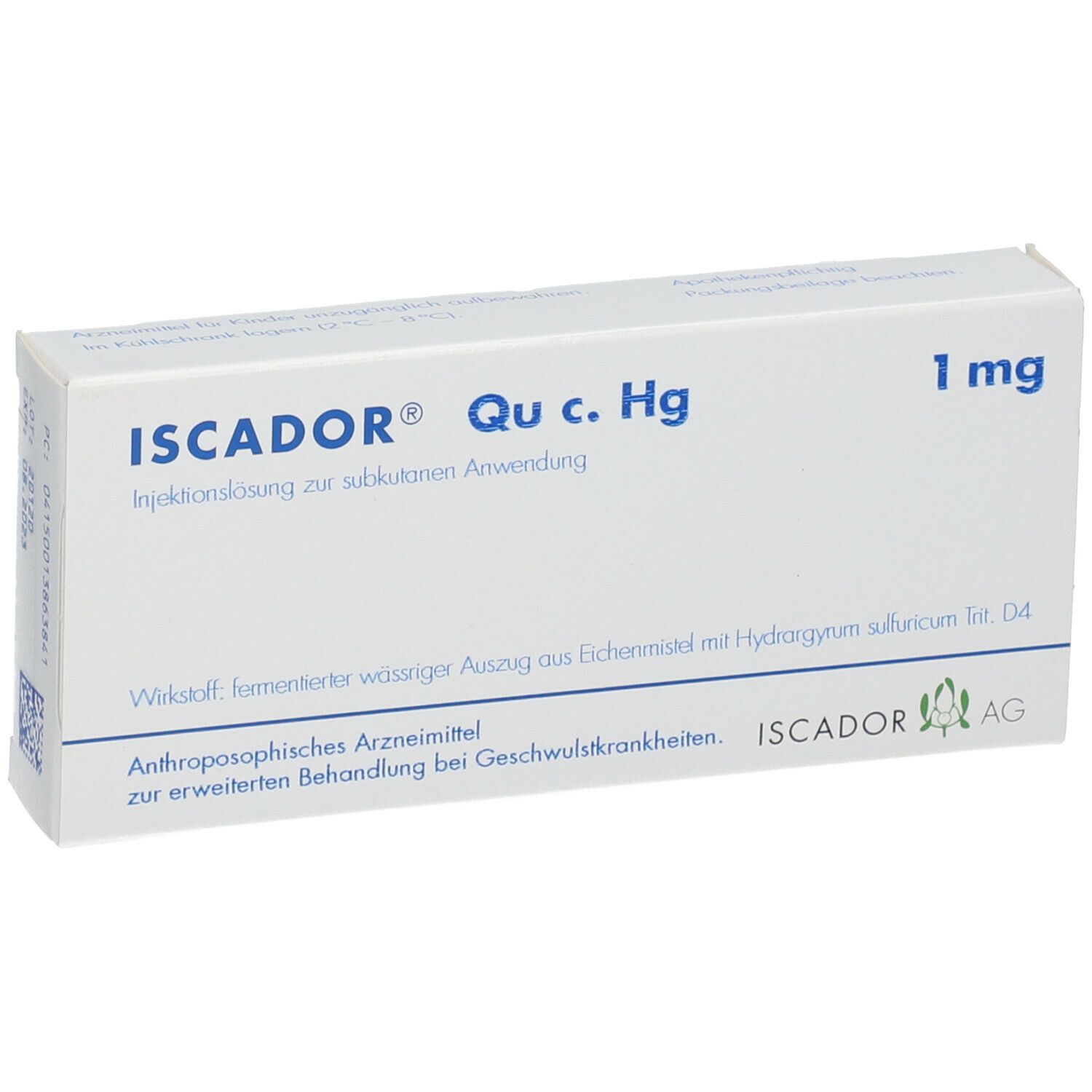 Iscador Qu c. Hg 1 mg, Injektionslösung (s.c.)