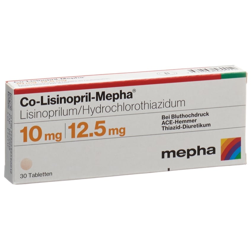 CO-LISINOPRIL Mepha cpr 10/12.5 100 pce