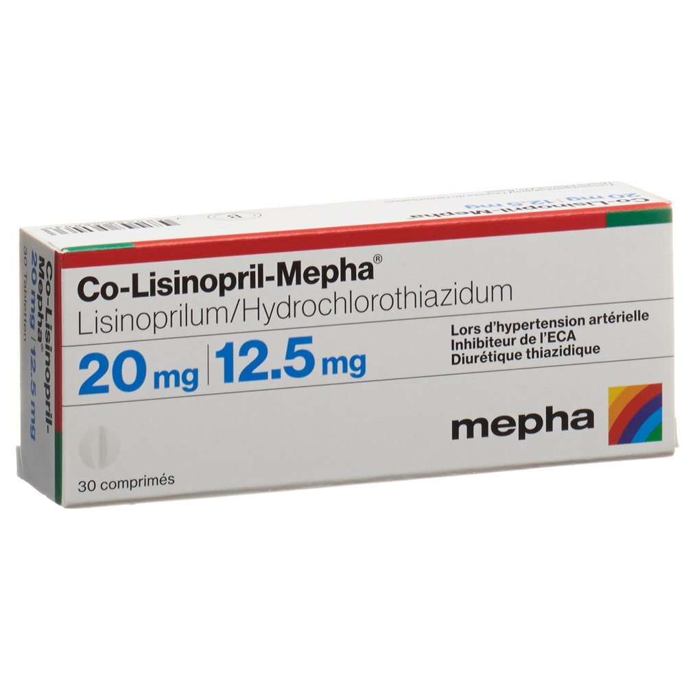CO-LISINOPRIL Mepha cpr 20/12.5 30 pce