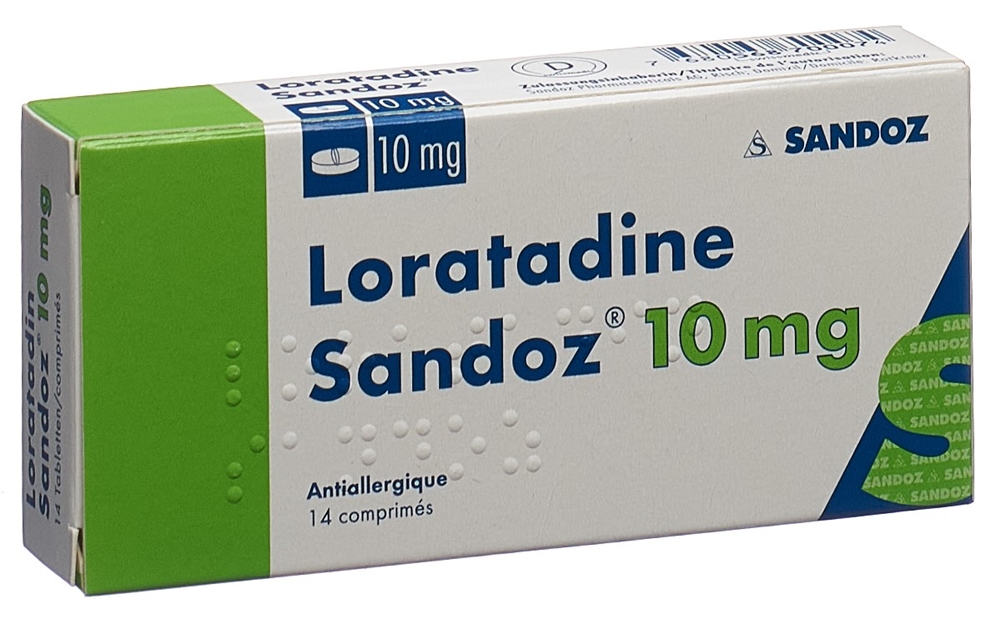 LORATADINE Sandoz cpr 10 mg 14 pce