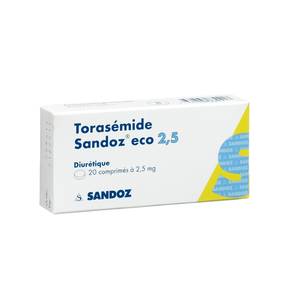 TORASEMIDE Sandoz eco cpr 2.5 mg 20 pce