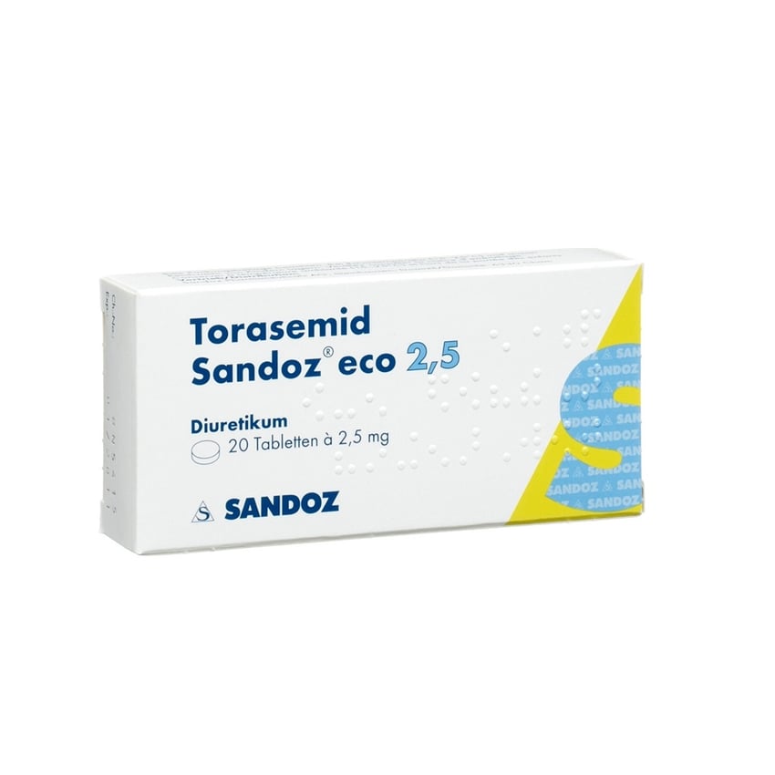 Torasemid Sandoz eco 2,5 mg, Tabletten