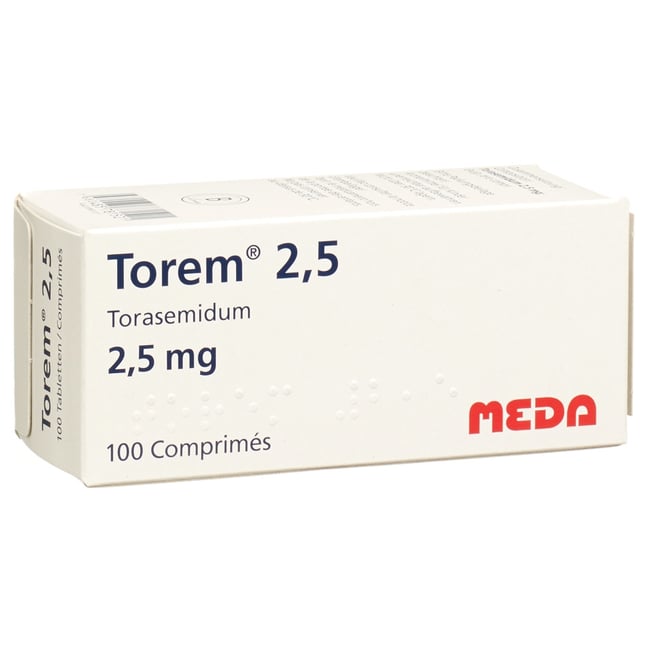 Torasemid Sandoz eco 2,5 mg, Tabletten