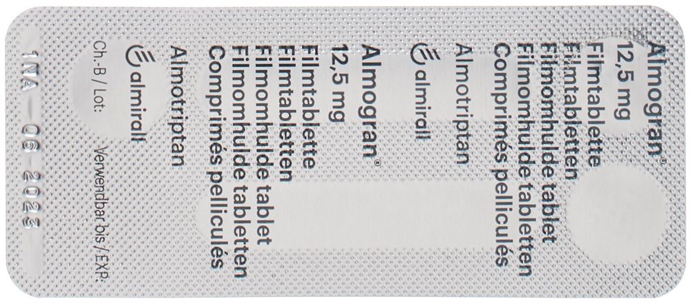 ALMOGRAN cpr pell 12.5 mg 6 pce