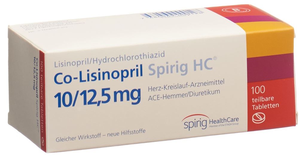 CO-LISINOPRIL Spirig HC cpr 10/12.5mg 100 pce