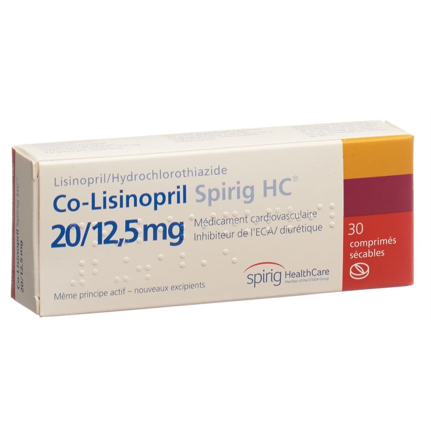 CO-LISINOPRIL Spirig HC cpr 20/12.5 mg 30 pce