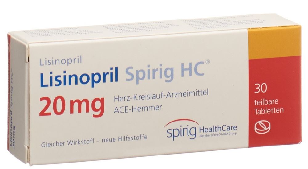 LISINOPRIL Spirig HC cpr 20 mg 30 pce