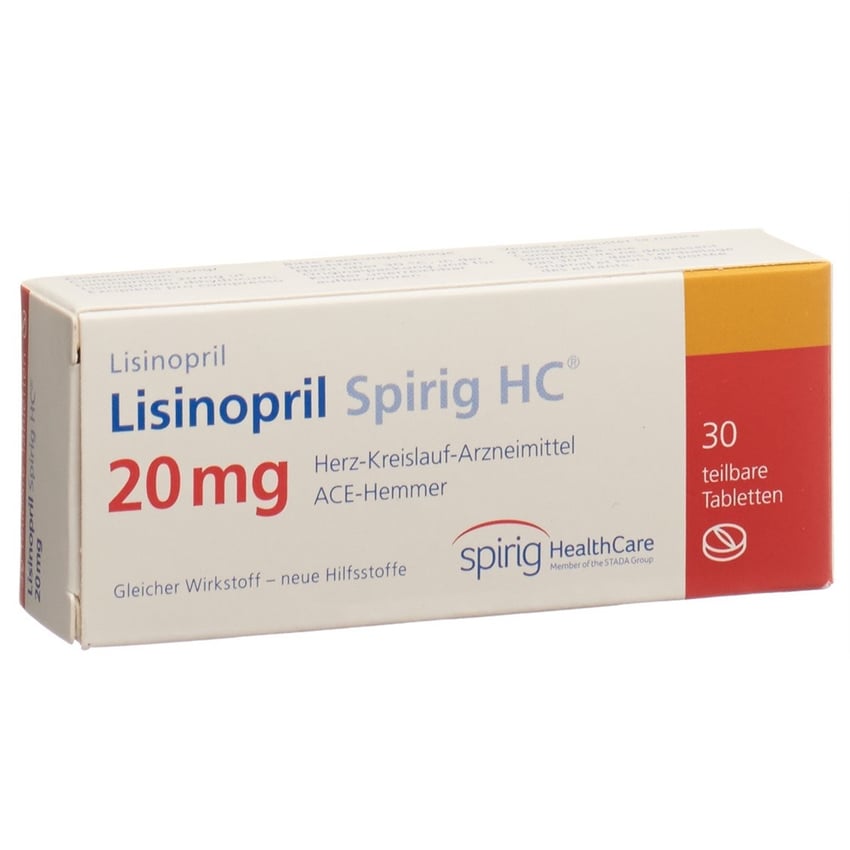 Lisinopril Spirig HC 20 mg, Tabletten