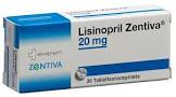 Lisinopril Zentiva 20 mg, Tabletten