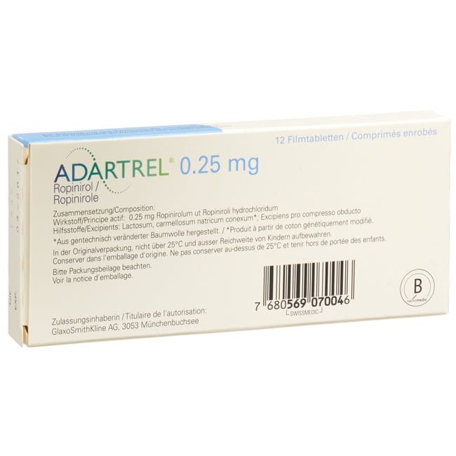 ADARTREL cpr pell 0.25 mg 12 pce