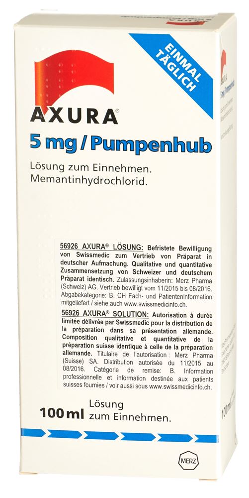 Axura, Lösung zum Einnehmen