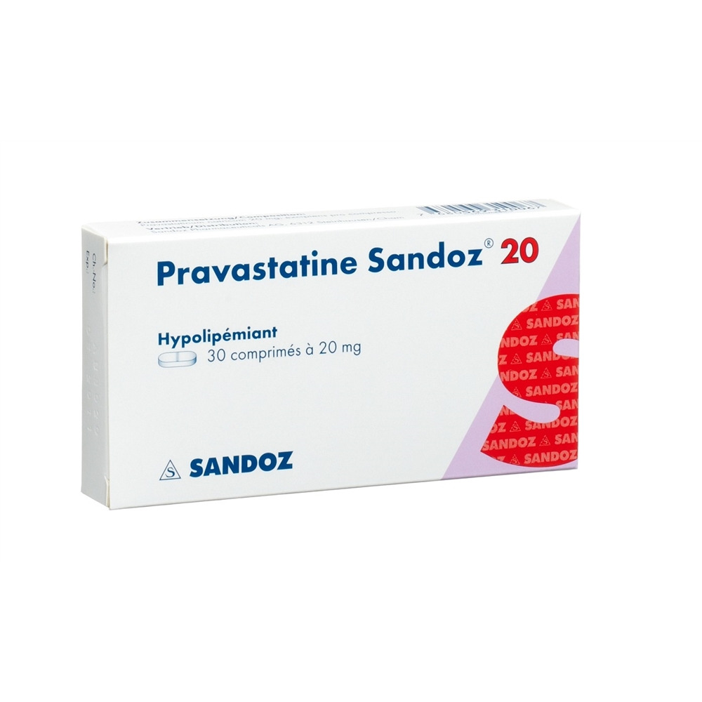PRAVASTATINE Sandoz cpr 20 mg 30 pce