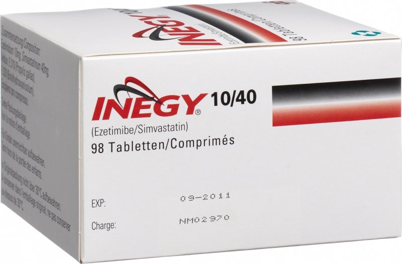 Inegy 10/40 mg, Tabletten