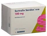 Sertralin Sandoz eco 100 mg, Filmtabletten
