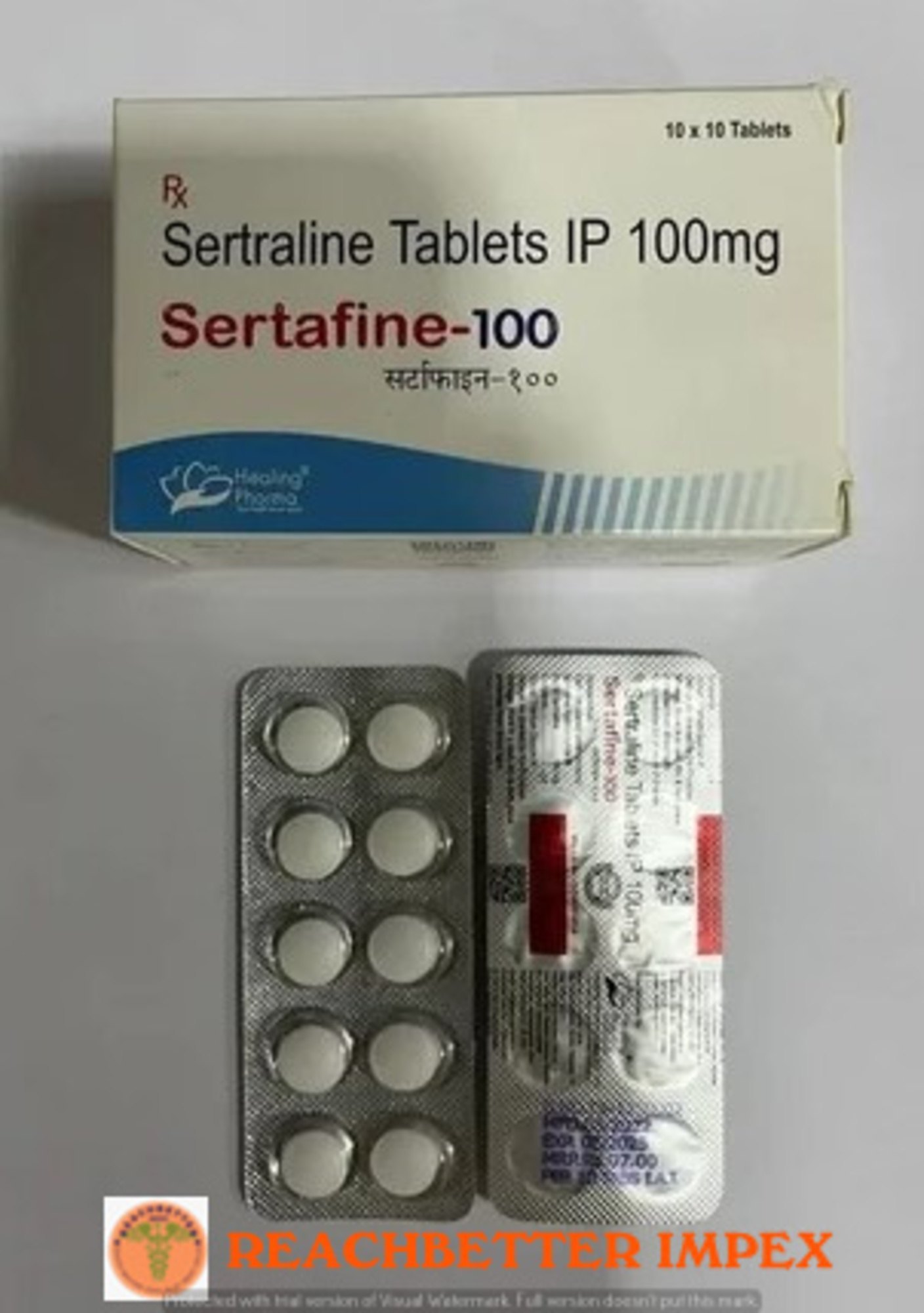 Sertralin Sandoz eco 100 mg, Filmtabletten