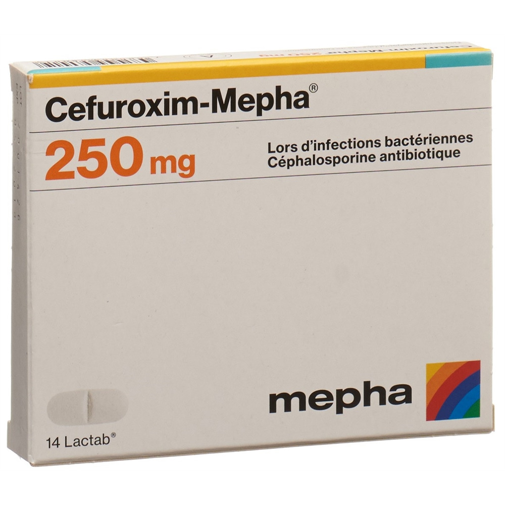 CEFUROXIM Mepha cpr pell 250 mg 14 pce
