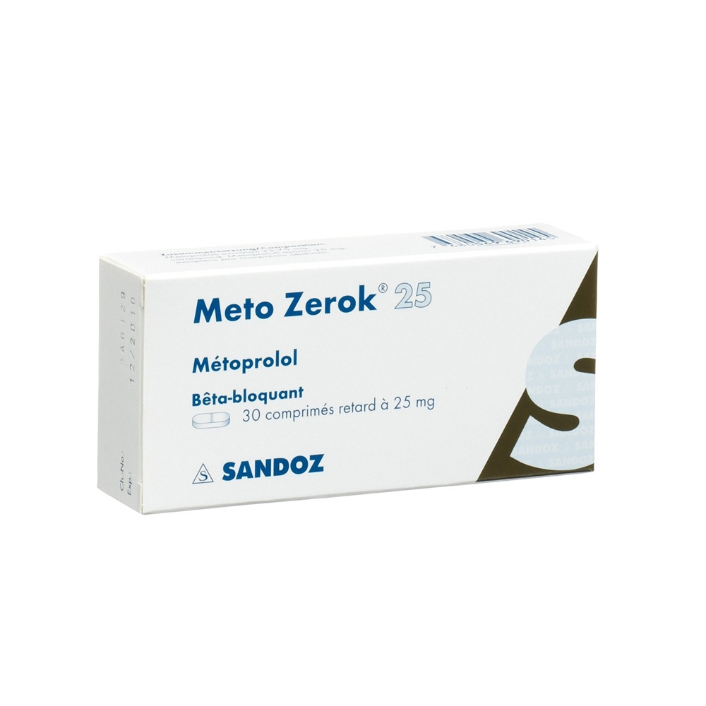 METO ZEROK cpr ret 25 mg 30 pce