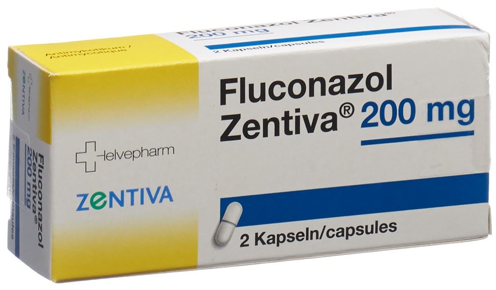 FLUCONAZOL Zentiva caps 200 mg 2 pce