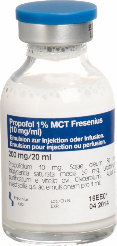 PROPOFOL 1% MCT Fresenius 200 mg/20ml fl 10 pce