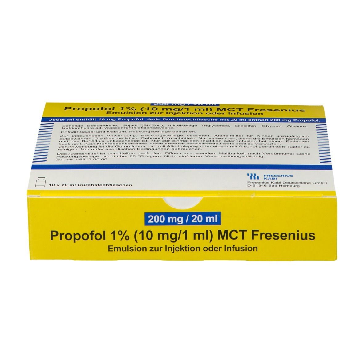 Propofol MCT Fresenius 20 mg/ml, Emulsion zur Infusion