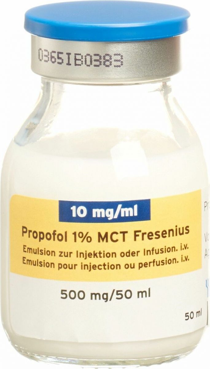 PROPOFOL 1% MCT Fresenius 500 mg/50ml fl 10 pce