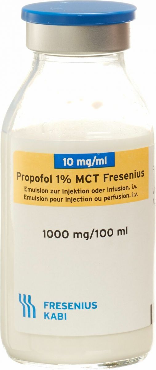 PROPOFOL 1% MCT Fresenius 1 g/100ml fl 10 pce