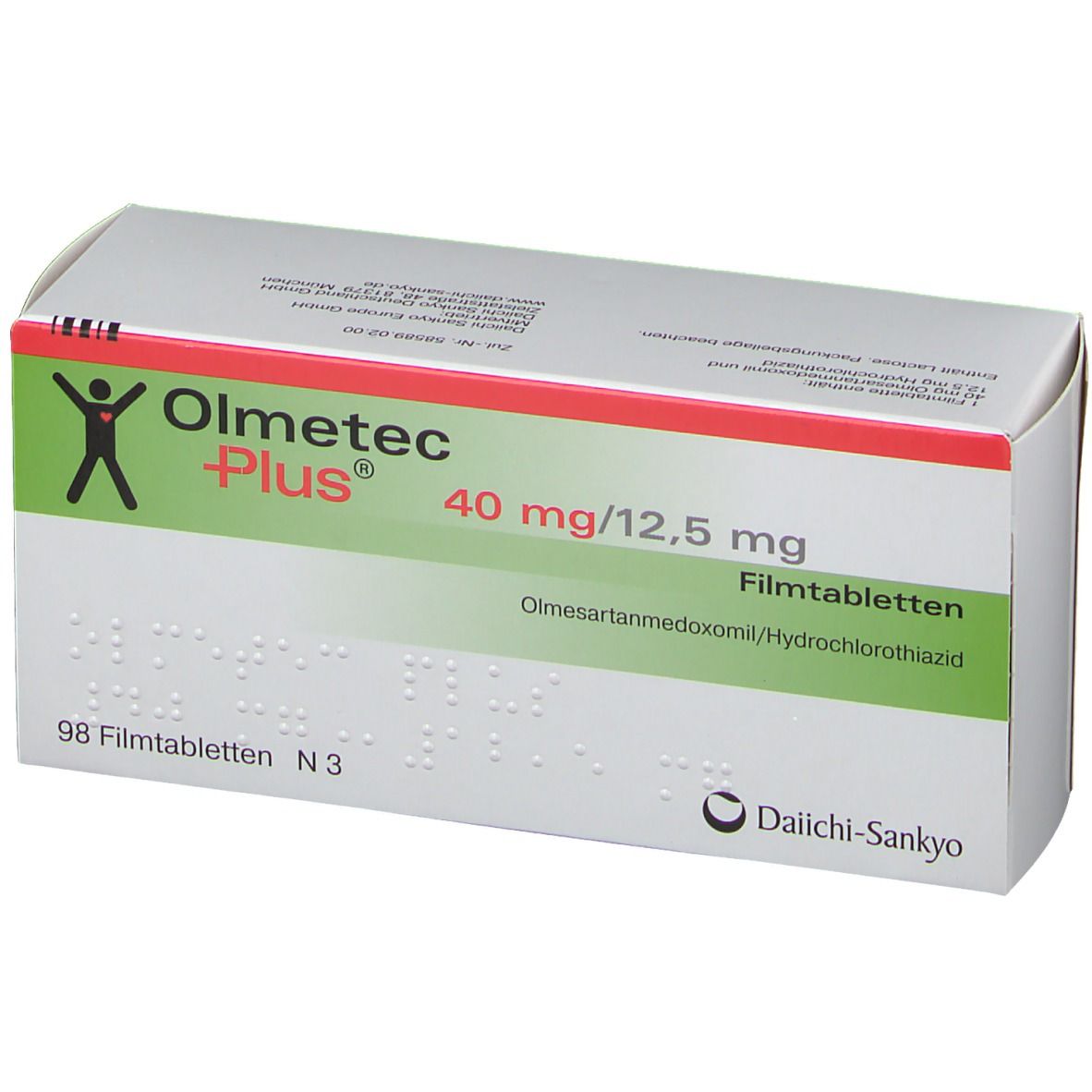 Olmetec Plus 40/12,5, Filmtabletten