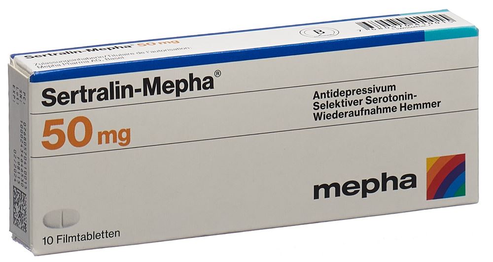 SERTRALIN Mepha cpr pell 50 mg 10 pce