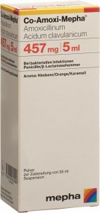 Co-Amoxicillin Sandoz 457, Pulver zur Herstellung einer Suspension zum Einnehmen