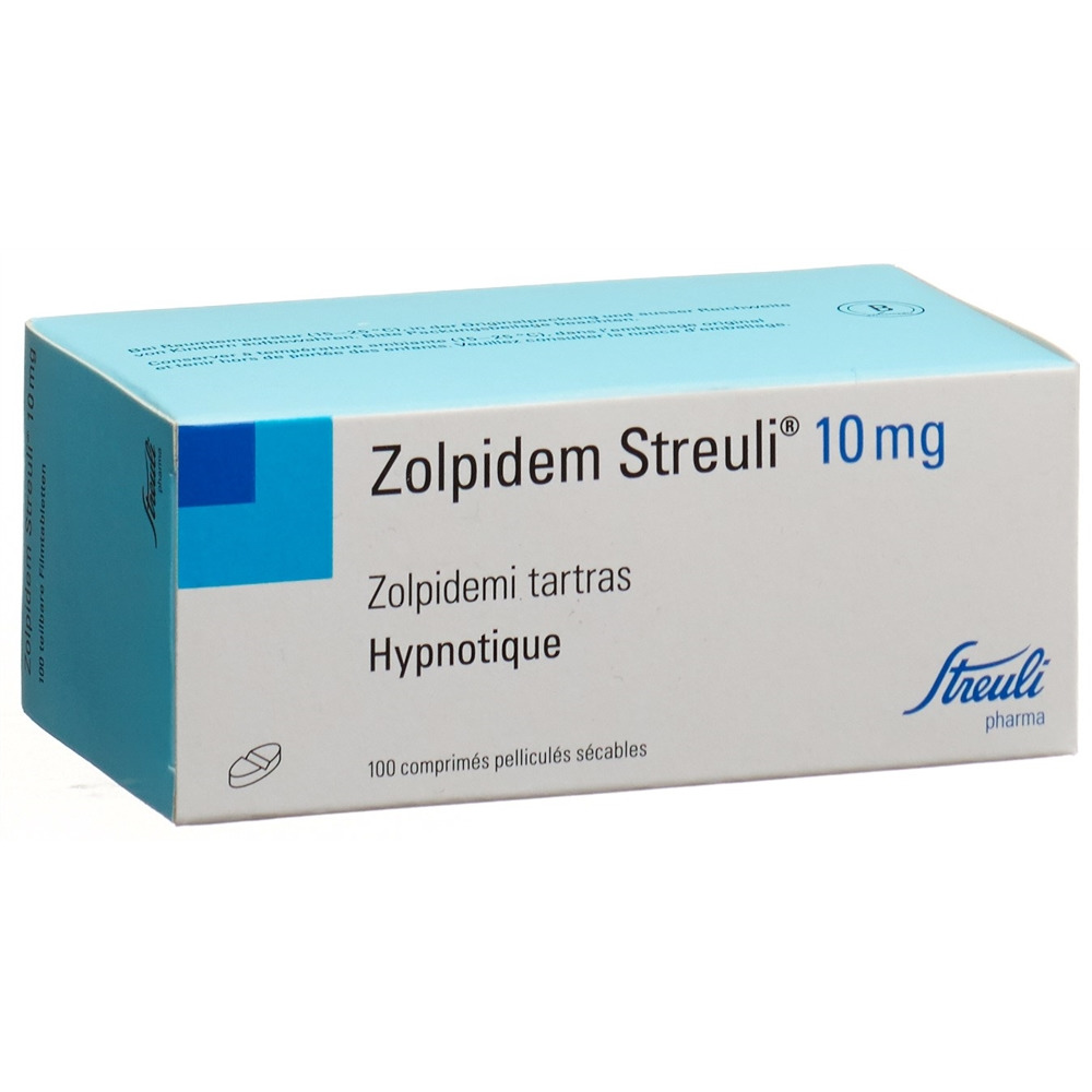 ZOLPIDEM Streuli cpr pell 10 mg 100 pce