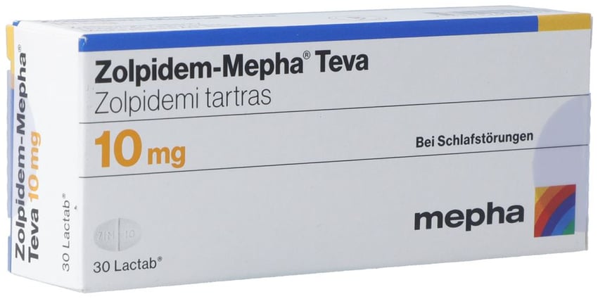 ZOLPIDEM Mepha Teva Lactab 10 mg 30 pce