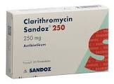 Clarithromycin Sandoz 250, Filmtabletten