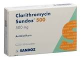 Clarithromycin Sandoz 500, Filmtabletten