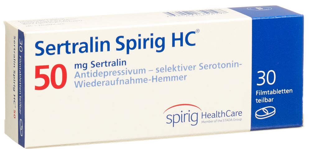 SERTRALINE Spirig HC cpr pell 50 mg 30 pce