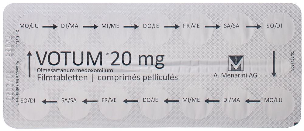 VOTUM cpr pell 20 mg 28 pce