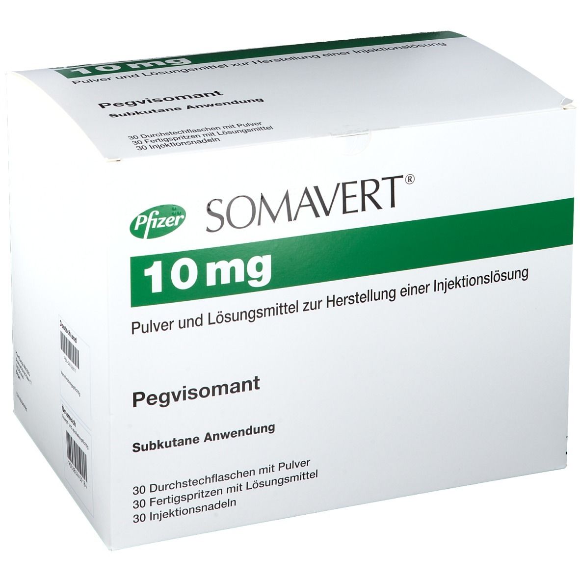 Somavert 10 mg, Pulver und Lösungsmittel zur Herstellung einer Injektionslösung