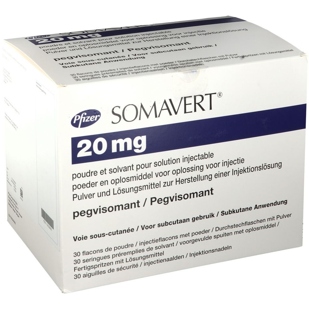 Somavert 20 mg, Pulver und Lösungsmittel zur Herstellung einer Injektionslösung
