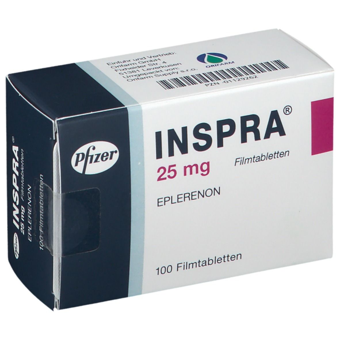Inspra 25 mg, Filmtabletten