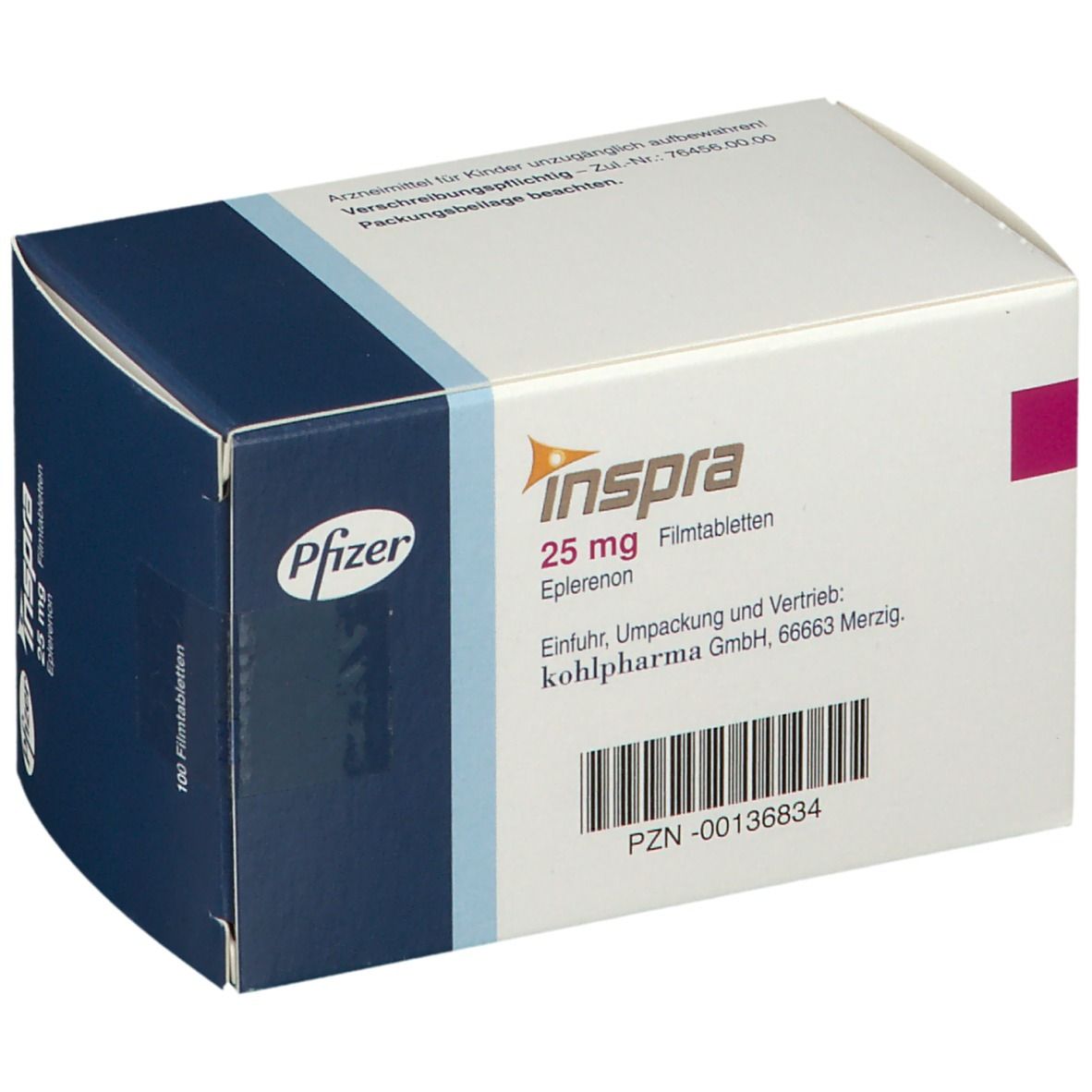 Inspra 25 mg, Filmtabletten