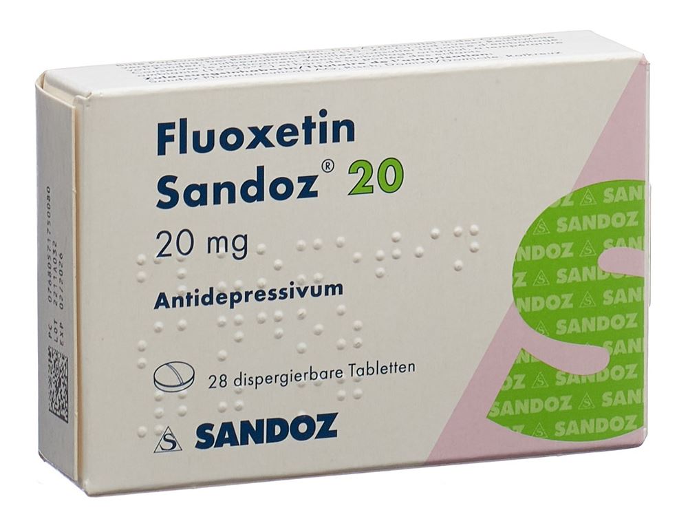 FLUOXETINE Sandoz cpr disp 20 mg 28 pce