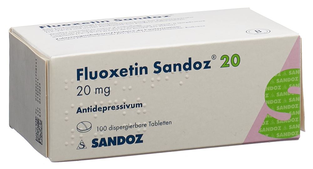 FLUOXETINE Sandoz cpr disp 20 mg 100 pce