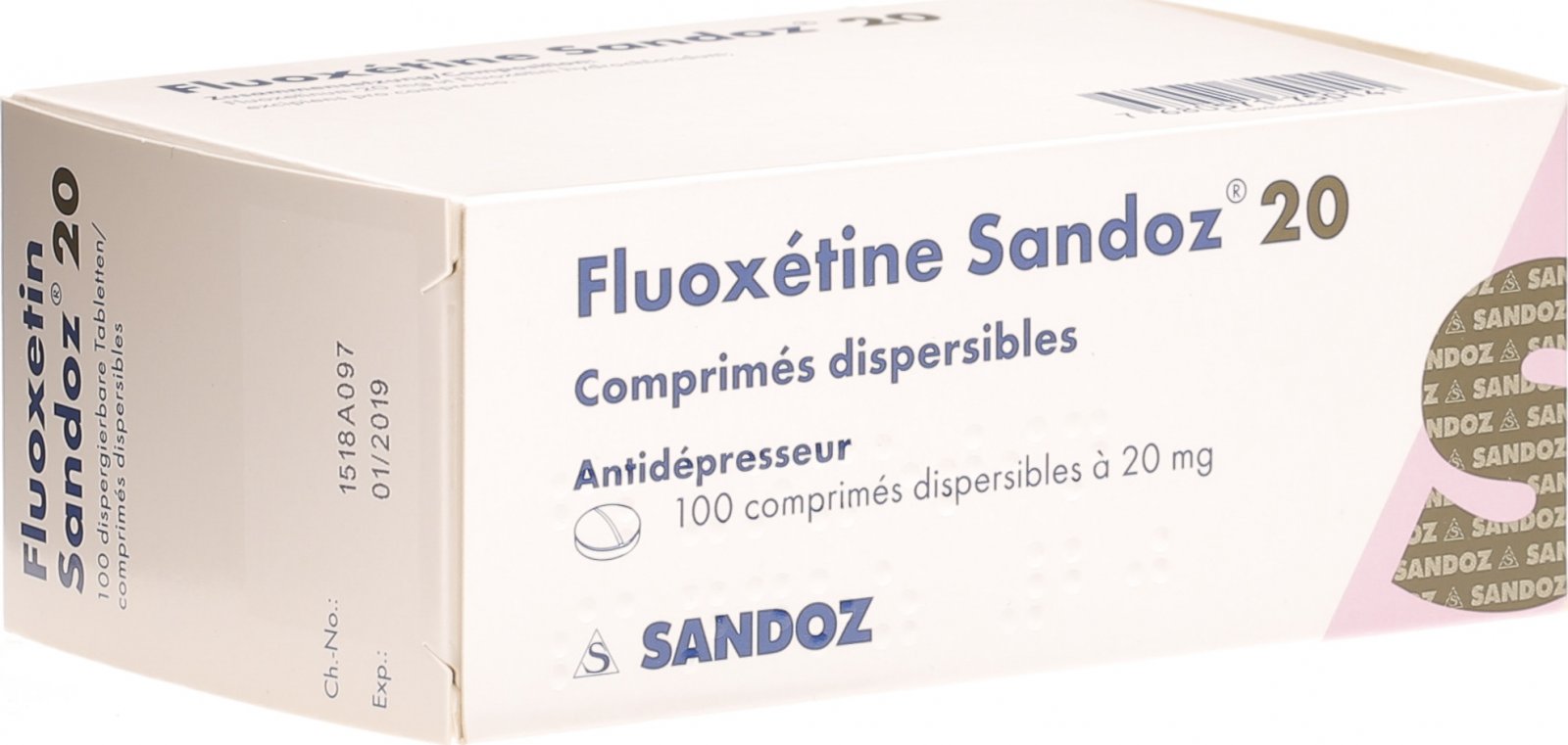 Fluoxetin Sandoz 20, dispergierbare Tabletten