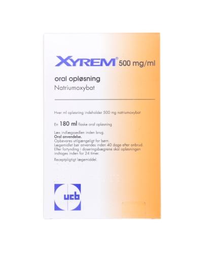 Xyrem 500 mg/ml, Solution buvable