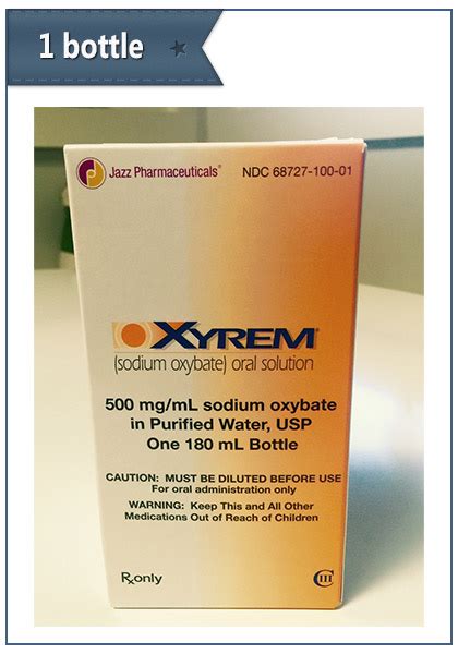 Xyrem 500 mg/ml, Solution buvable