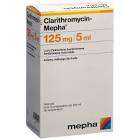 CLARITHROMYCIN Mepha gran 125 mg/5ml p susp 100 ml